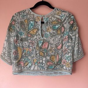River Island Tops - River Island Pastel Sequin Blouse River Island Tops - River Island Pastel Sequin Blouse